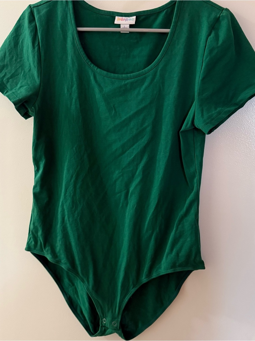 LuLaRoe Emerald Green Scoop Neck Bodysuit